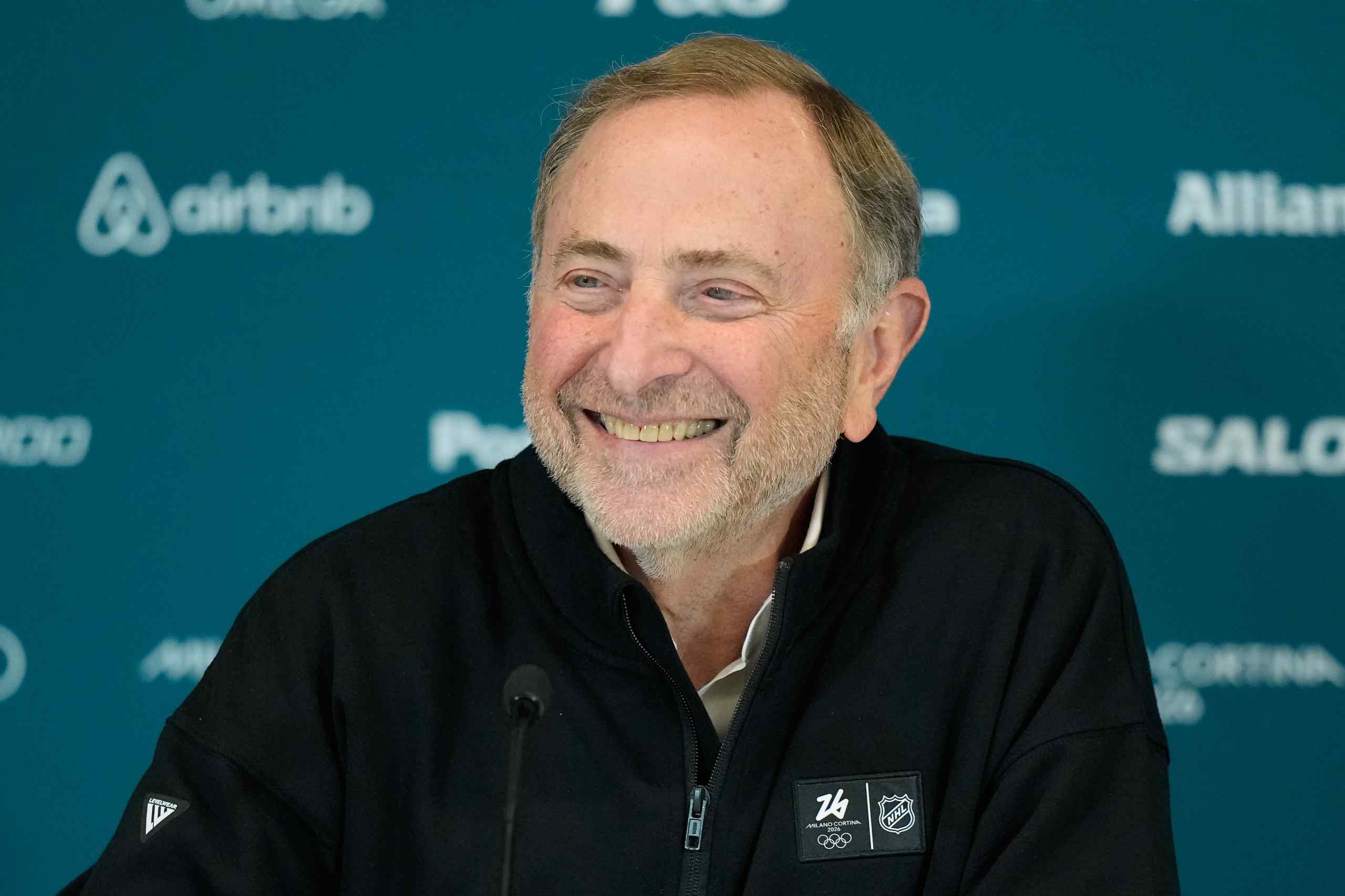 A photo of NHL commissioner Gary Bettman